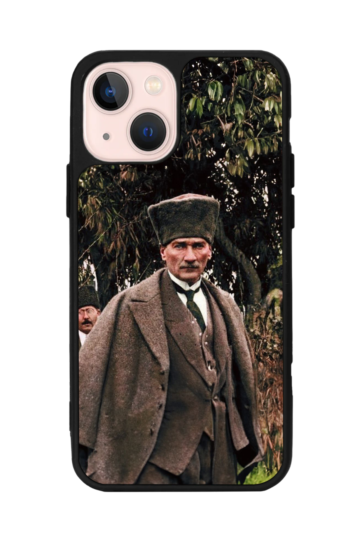 iPhone 15 Plus Uyumlu Mustafa Kemal Ataturk Tasarımlı Glossy Premium Kılıf