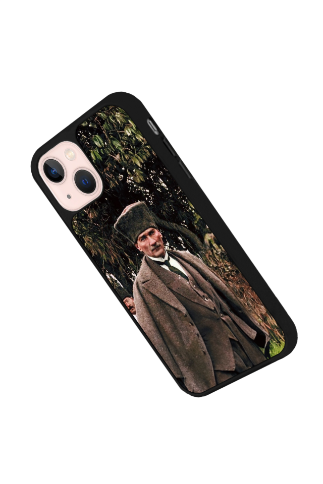 iPhone 15 Plus Uyumlu Mustafa Kemal Ataturk Tasarımlı Glossy Premium Kılıf