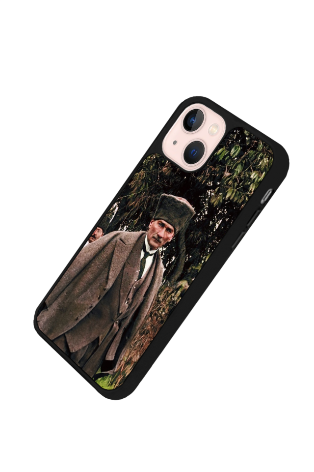 iPhone 15 Plus Uyumlu Mustafa Kemal Ataturk Tasarımlı Glossy Premium Kılıf