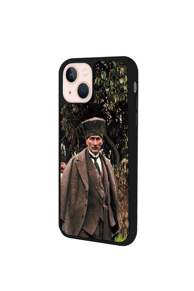 iPhone 15 Plus Uyumlu Mustafa Kemal Ataturk Tasarımlı Glossy Premium Kılıf