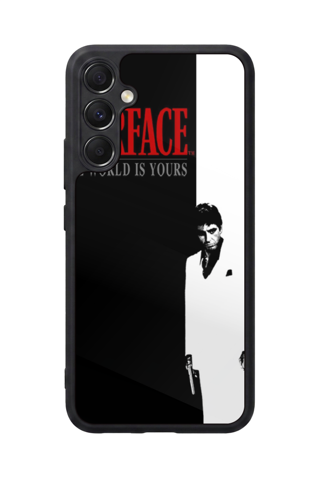 Samsung Galaxy M34 Uyumlu Scarface Tasarımlı Glossy Premium Kılıf