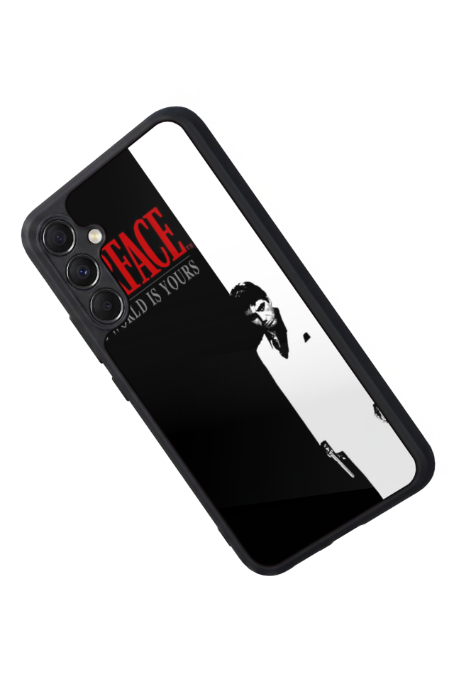 Samsung Galaxy M34 Uyumlu Scarface Tasarımlı Glossy Premium Kılıf