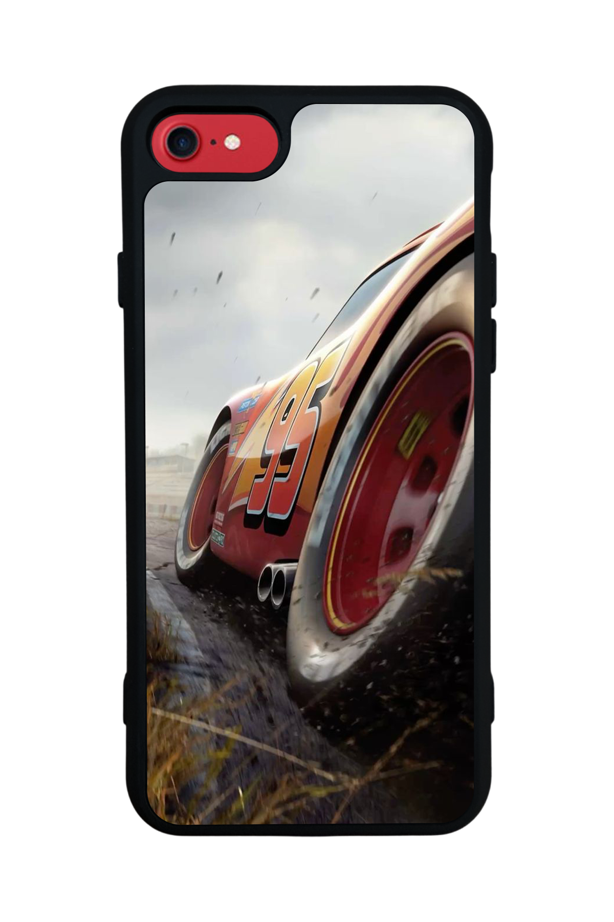 iPhone SE Uyumlu Şimsek McQueen Tasarımlı Glossy Premium Kılıf