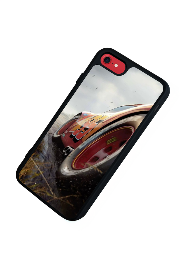 iPhone SE Uyumlu Şimsek McQueen Tasarımlı Glossy Premium Kılıf