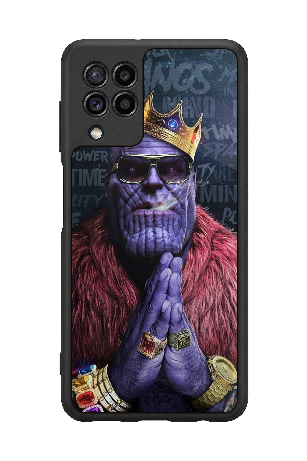 Samsung Galaxy M22 Uyumlu Thanos Tasarımlı Glossy Premium Kılıf