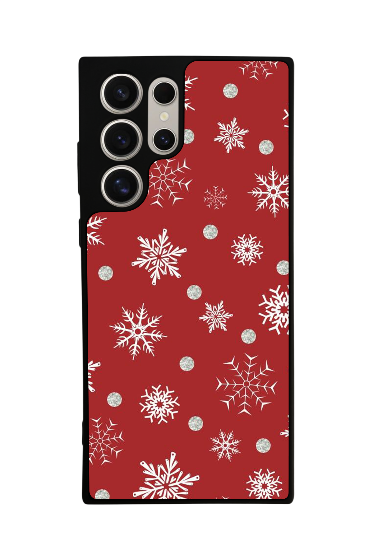 Samsung Galaxy S22 Ultra Uyumlu Yilbasi Christmas Tasarımlı Glossy Premium Kılıf