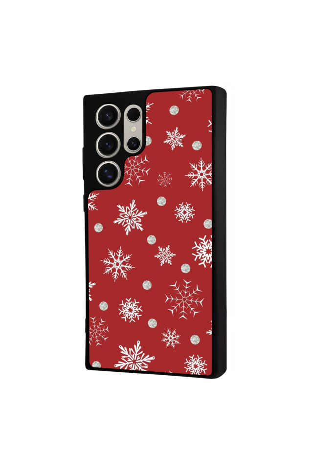 Samsung Galaxy S22 Ultra Uyumlu Yilbasi Christmas Tasarımlı Glossy Premium Kılıf