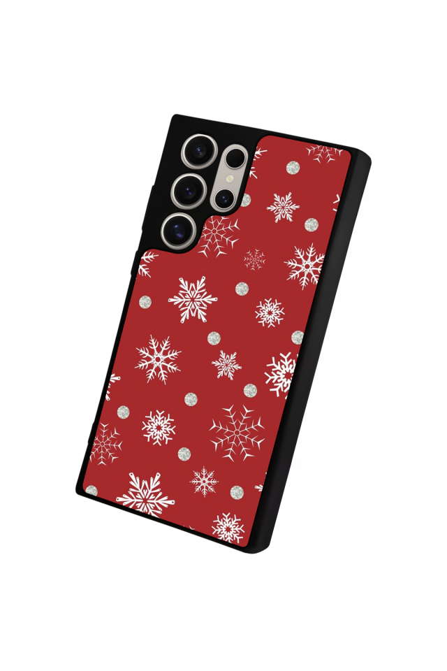 Samsung Galaxy S22 Ultra Uyumlu Yilbasi Christmas Tasarımlı Glossy Premium Kılıf