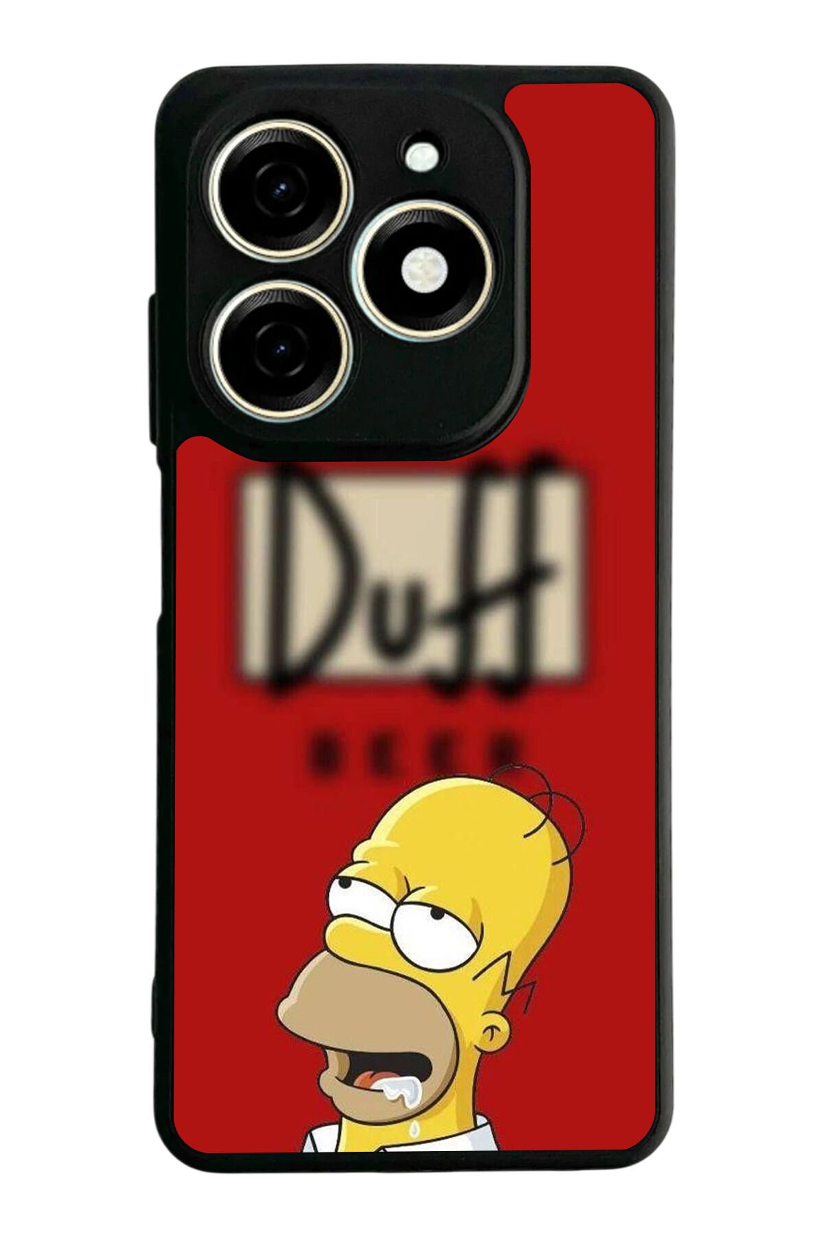 Tecno Spark 20/20C Uyumlu The Simpsons Tasarımlı Glossy Premium Kılıf