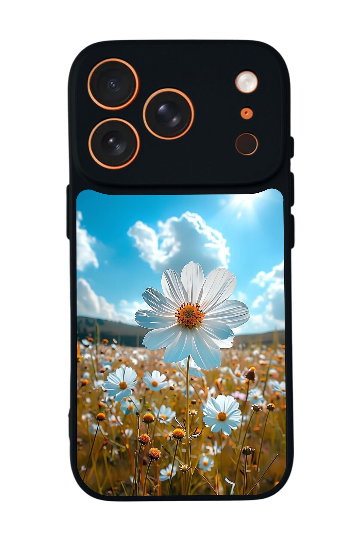 iPhone 17 Pro Max Uyumlu Cicek Tasarımlı Glossy Premium Kılıf