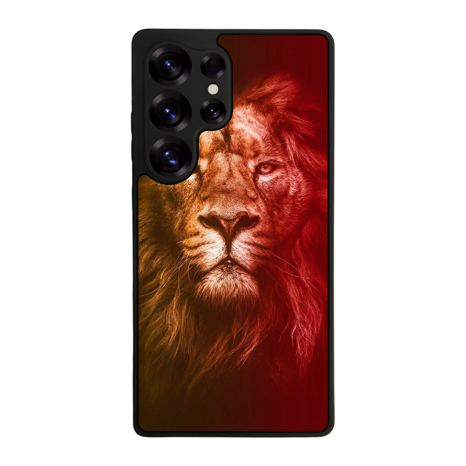 Samsung Galaxy S25 Ultra Uyumlu Aslan Tasarımlı Glossy Premium Kılıf