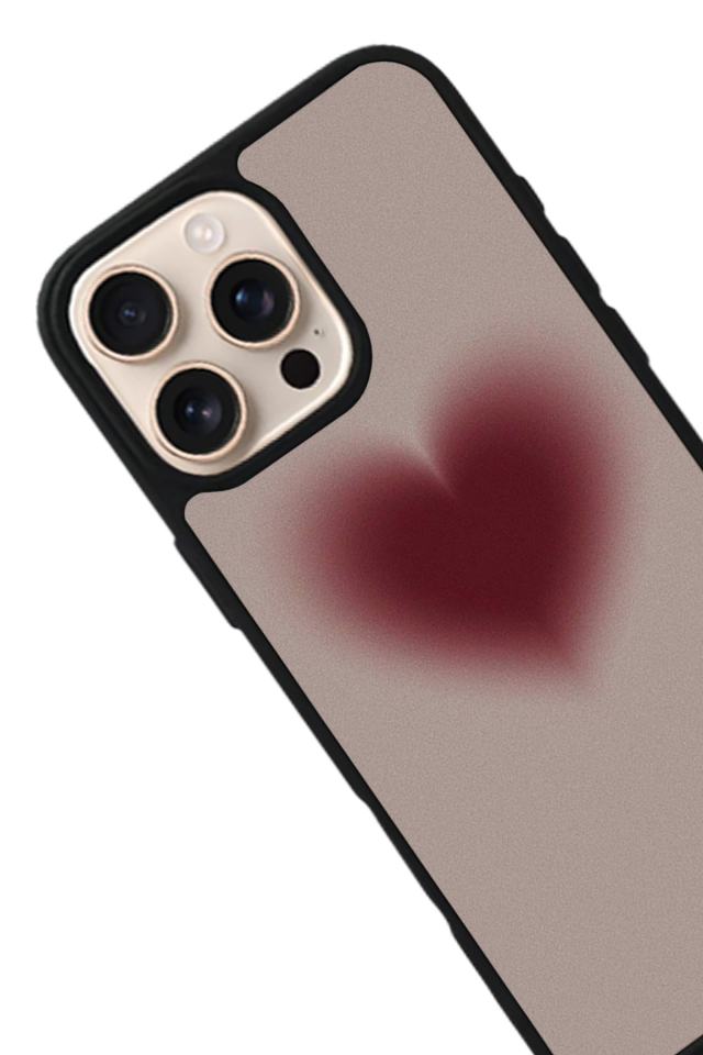 iPhone 15 Pro Max Uyumlu Kalp Love Tasarımlı Glossy Premium Kılıf