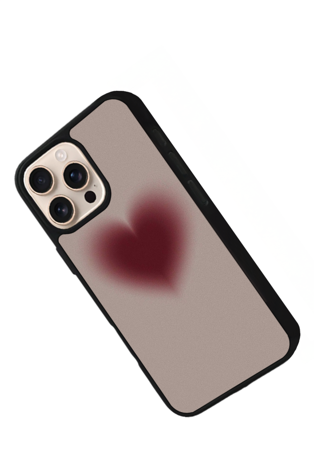iPhone 15 Pro Max Uyumlu Kalp Love Tasarımlı Glossy Premium Kılıf