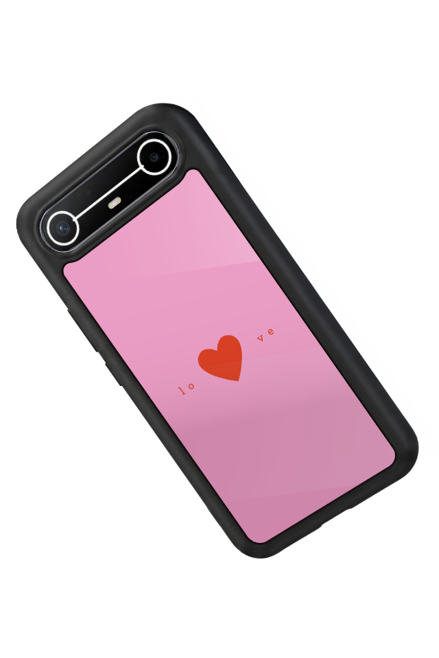 Tecno Spark Slim 5G Uyumlu Kalp Love Tasarımlı Glossy Premium Kılıf