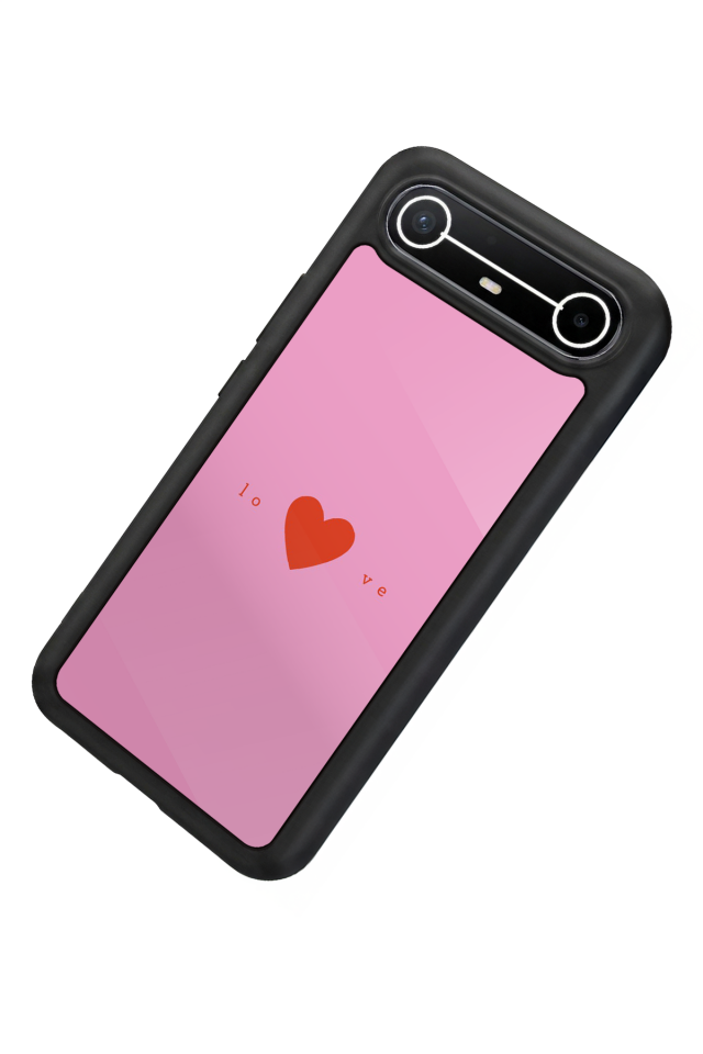 Tecno Spark Slim 5G Uyumlu Kalp Love Tasarımlı Glossy Premium Kılıf