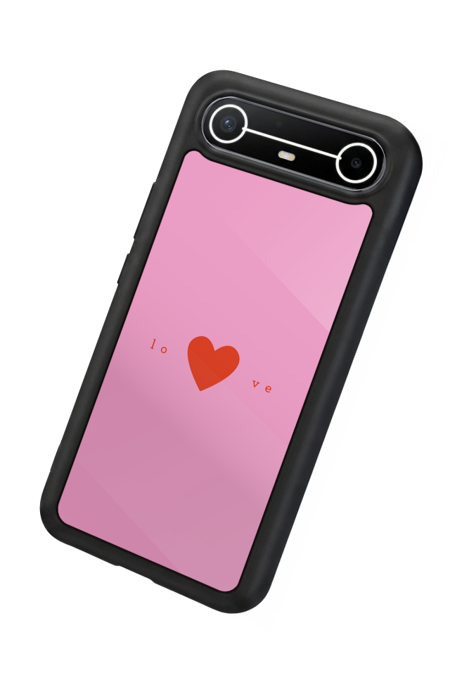 Tecno Spark Slim 5G Uyumlu Kalp Love Tasarımlı Glossy Premium Kılıf