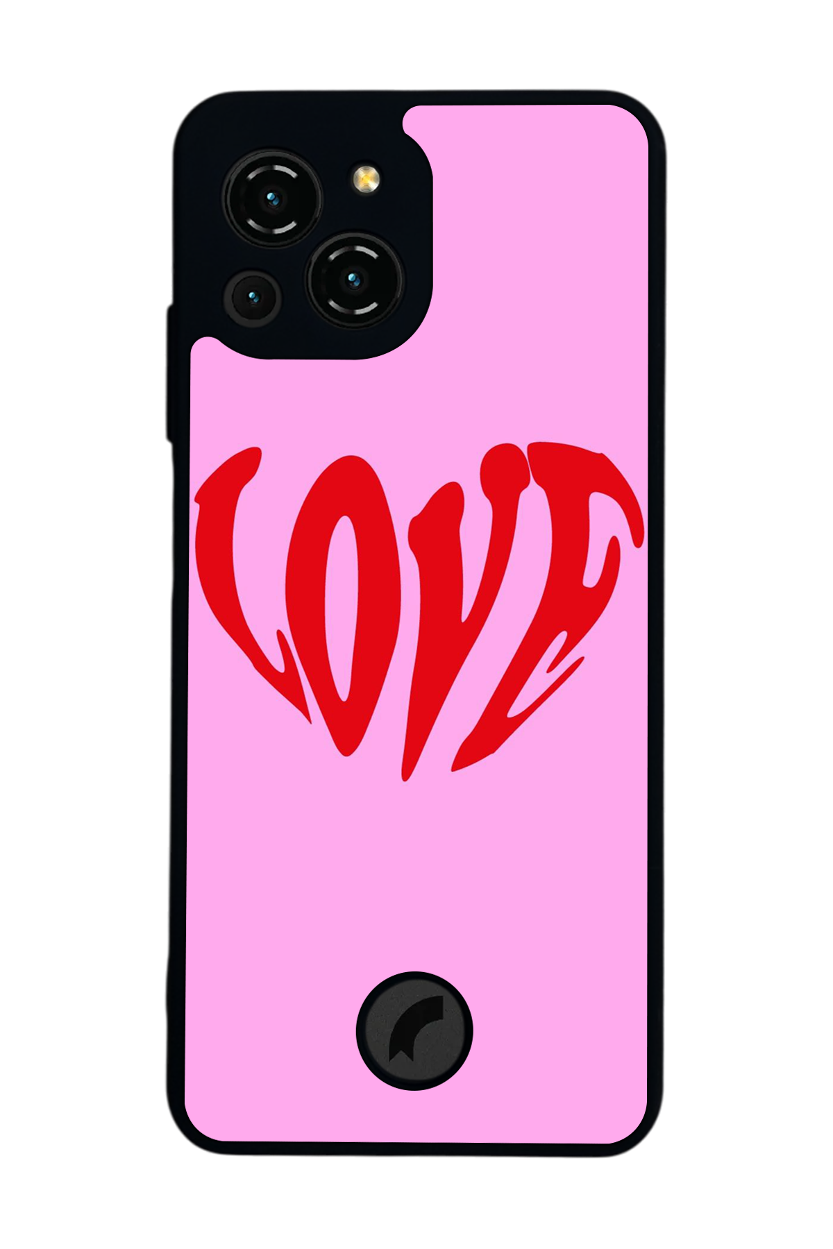 Reeder S23 Pro Max Uyumlu Kalp Love Tasarımlı Glossy Premium Kılıf