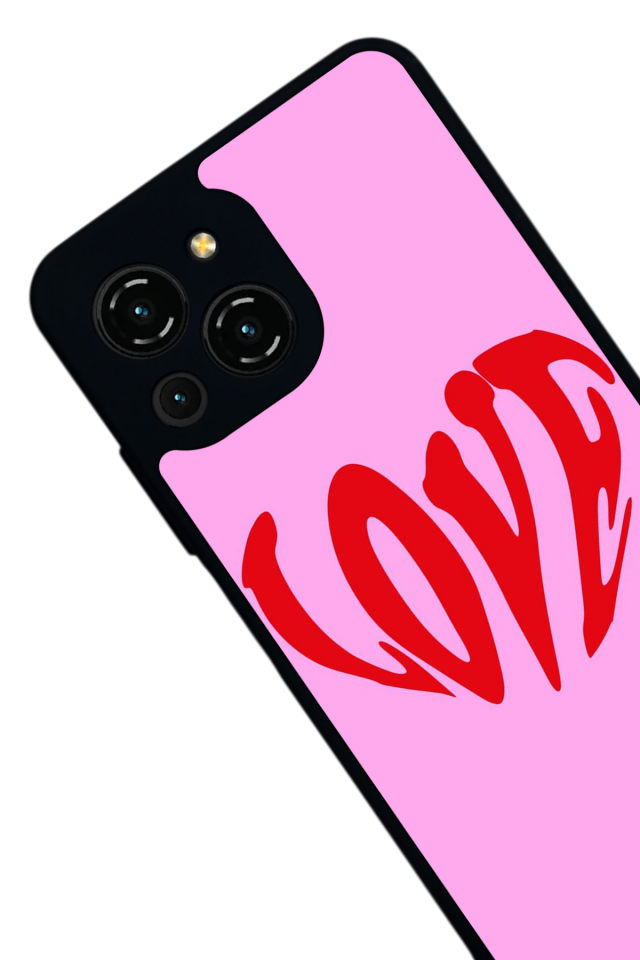 Reeder S23 Pro Max Uyumlu Kalp Love Tasarımlı Glossy Premium Kılıf