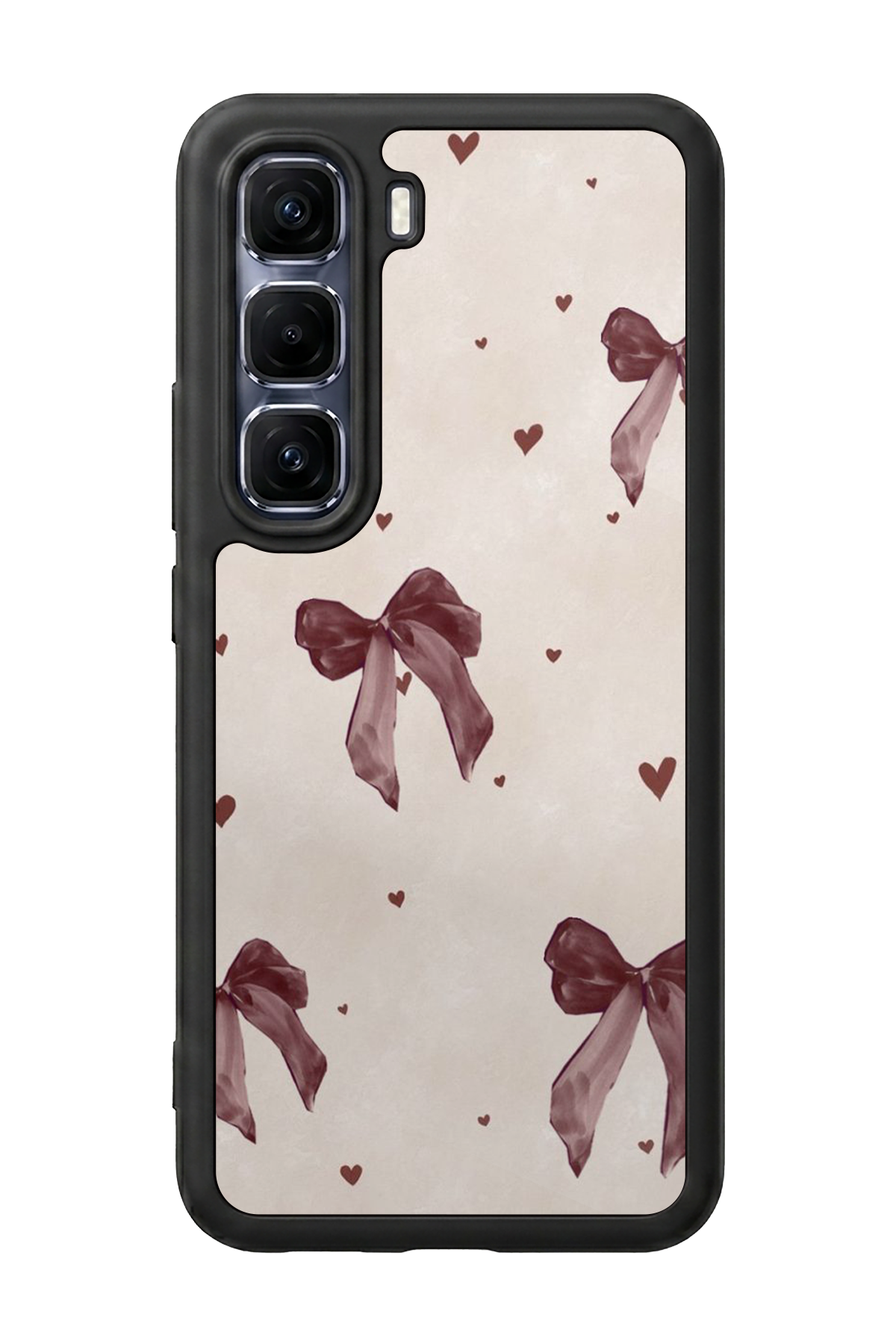Infinix Hot 60 Pro Plus Uyumlu Kurdele Tasarımlı Glossy Premium Kılıf
