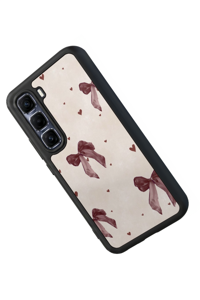 Infinix Hot 60 Pro Plus Uyumlu Kurdele Tasarımlı Glossy Premium Kılıf
