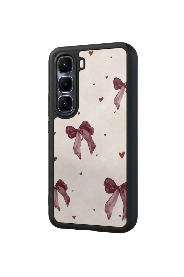 Infinix Hot 60 Pro Plus Uyumlu Kurdele Tasarımlı Glossy Premium Kılıf