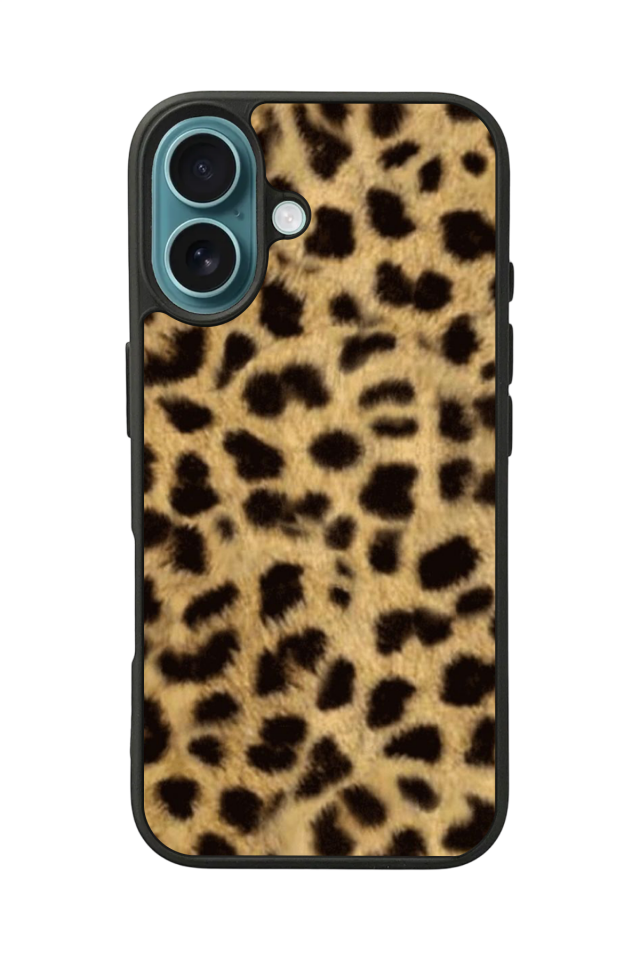 iPhone 16 Uyumlu Leopar Tasarımlı Glossy Premium Kılıf