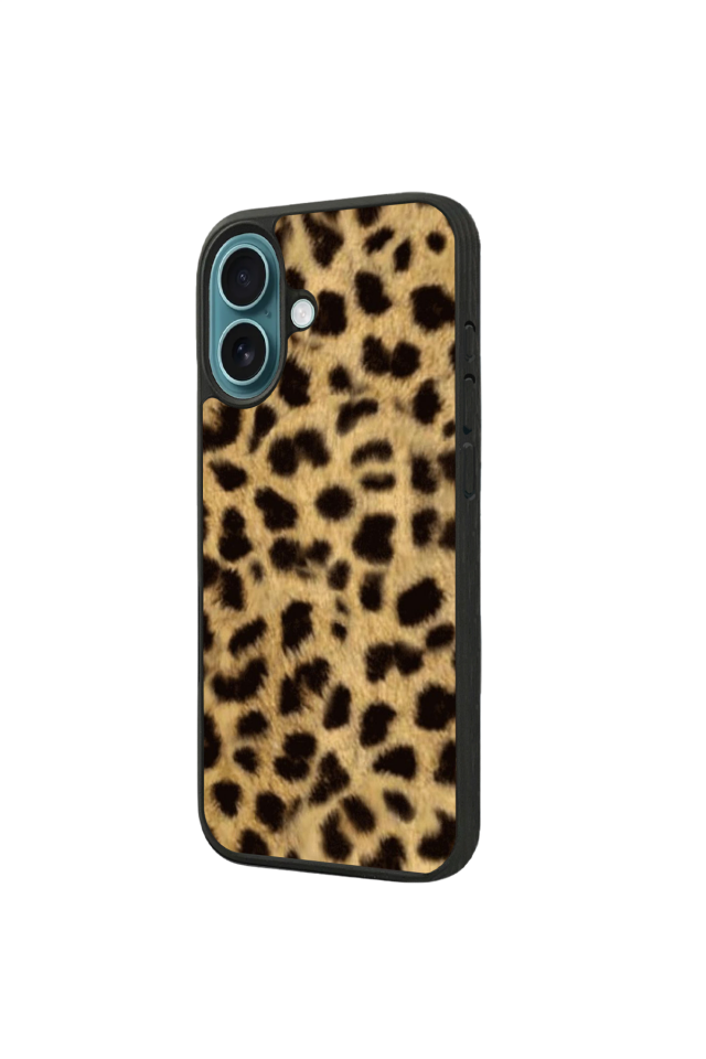 iPhone 16 Uyumlu Leopar Tasarımlı Glossy Premium Kılıf