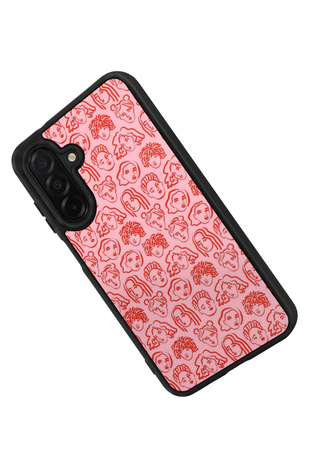 Samsung Galaxy A36 Uyumlu Line Art Tasarımlı Glossy Premium Kılıf