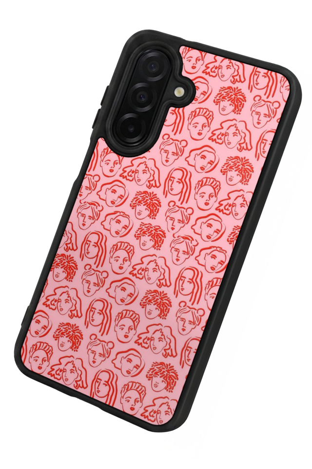 Samsung Galaxy A36 Uyumlu Line Art Tasarımlı Glossy Premium Kılıf