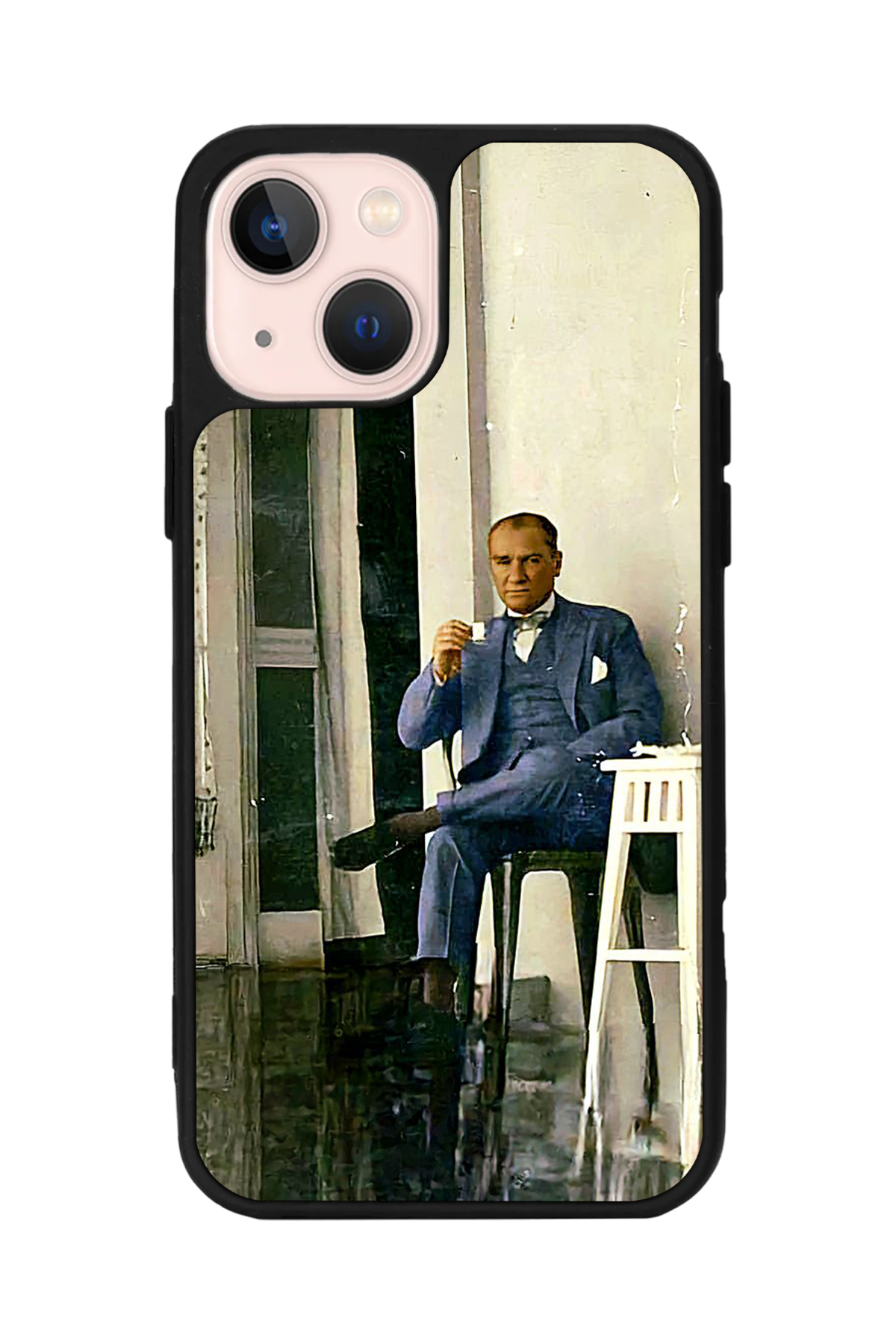 iPhone 15 Plus Uyumlu Mustafa Kemal Ataturk Tasarımlı Glossy Premium Kılıf