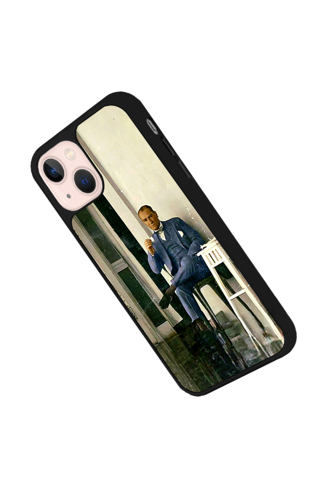 iPhone 15 Plus Uyumlu Mustafa Kemal Ataturk Tasarımlı Glossy Premium Kılıf