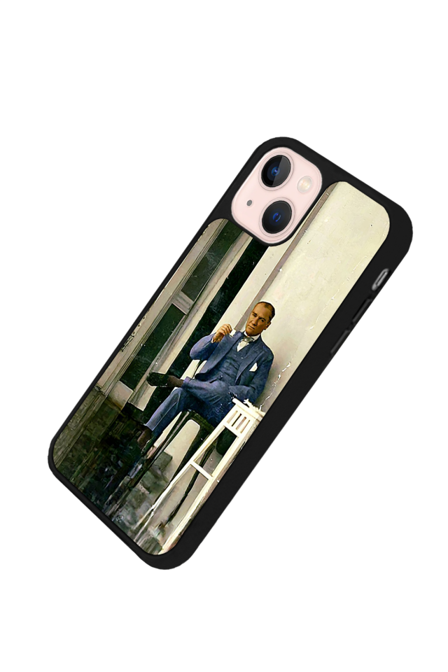 iPhone 15 Plus Uyumlu Mustafa Kemal Ataturk Tasarımlı Glossy Premium Kılıf