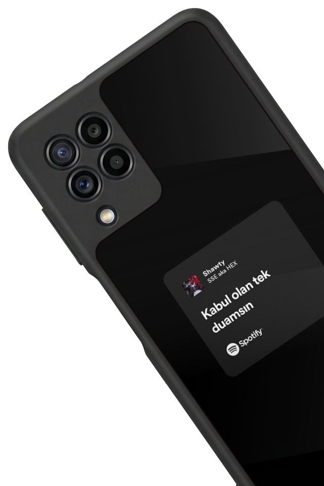Samsung Galaxy M32 Uyumlu Sarki Sozleri Tasarımlı Glossy Premium Kılıf