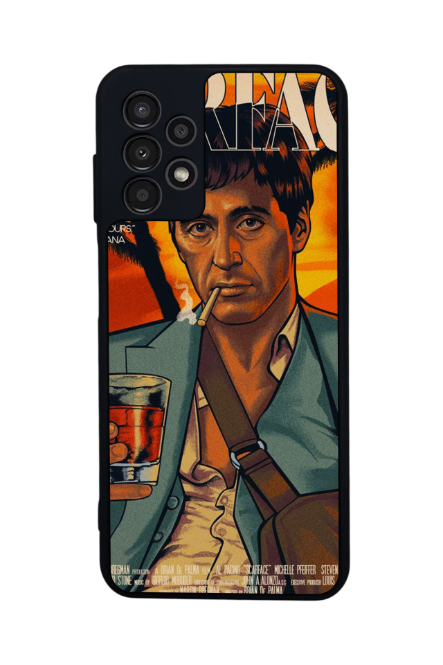 Samsung Galaxy A13 Uyumlu Scarface Tasarımlı Glossy Premium Kılıf
