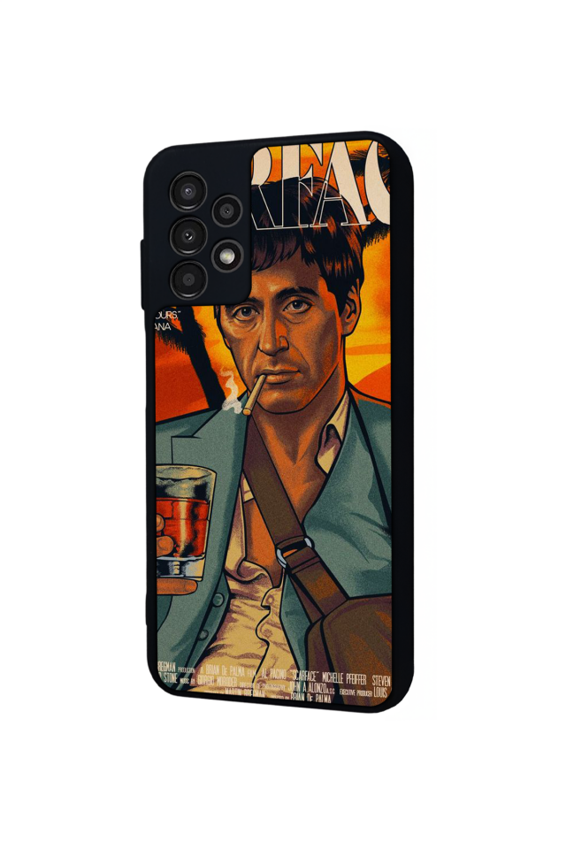 Samsung Galaxy A13 Uyumlu Scarface Tasarımlı Glossy Premium Kılıf