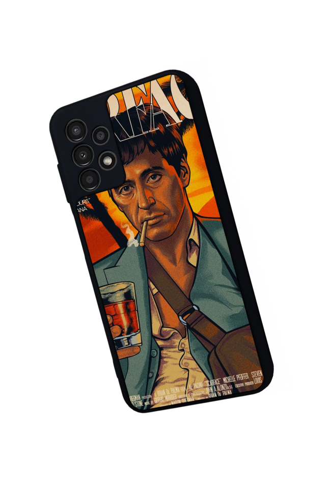 Samsung Galaxy A13 Uyumlu Scarface Tasarımlı Glossy Premium Kılıf