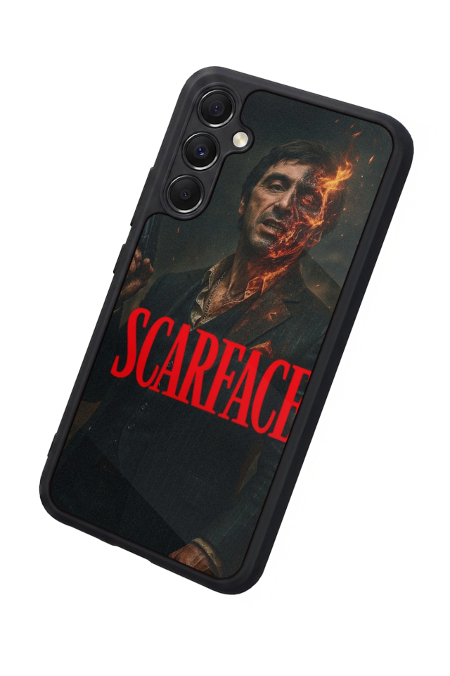 Samsung Galaxy M34 Uyumlu Scarface Tasarımlı Glossy Premium Kılıf