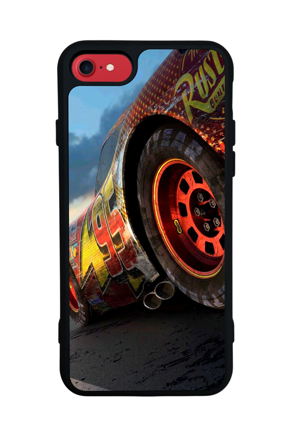iPhone SE Uyumlu Şimsek McQueen Tasarımlı Glossy Premium Kılıf