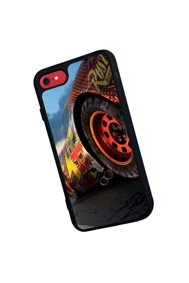 iPhone SE Uyumlu Şimsek McQueen Tasarımlı Glossy Premium Kılıf