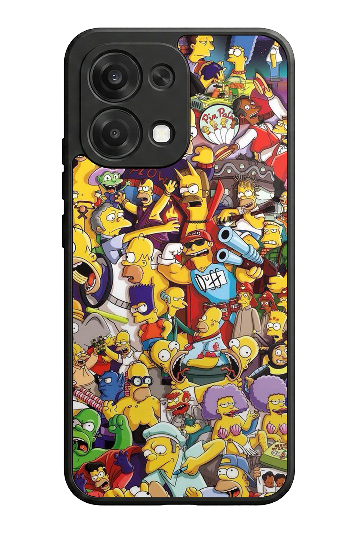 Oppo A6 Pro Uyumlu The Simpsons Tasarımlı Glossy Premium Kılıf