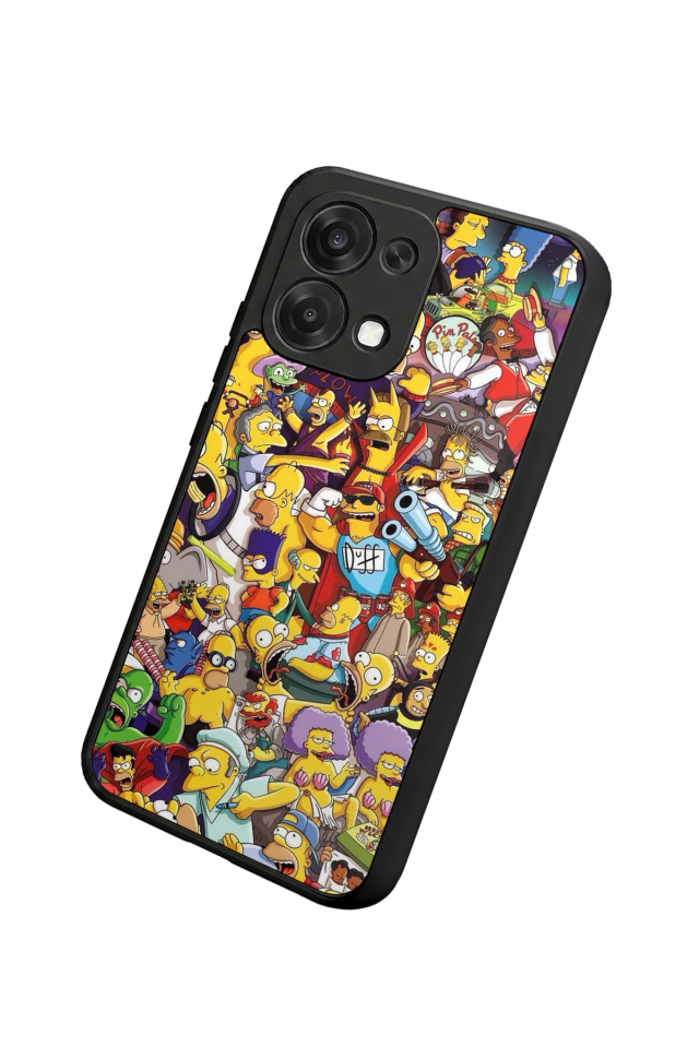 Oppo A6 Pro Uyumlu The Simpsons Tasarımlı Glossy Premium Kılıf