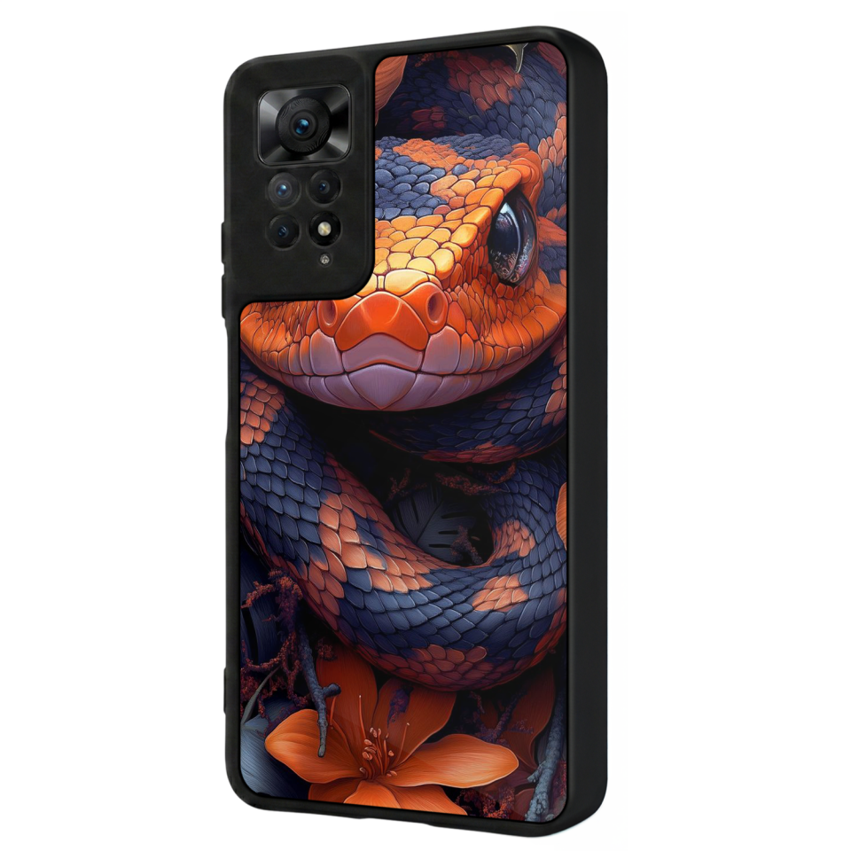 Xiaomi Redmi Note 12 Pro Uyumlu Yılan Tasarımlı Glossy Premium Kılıf