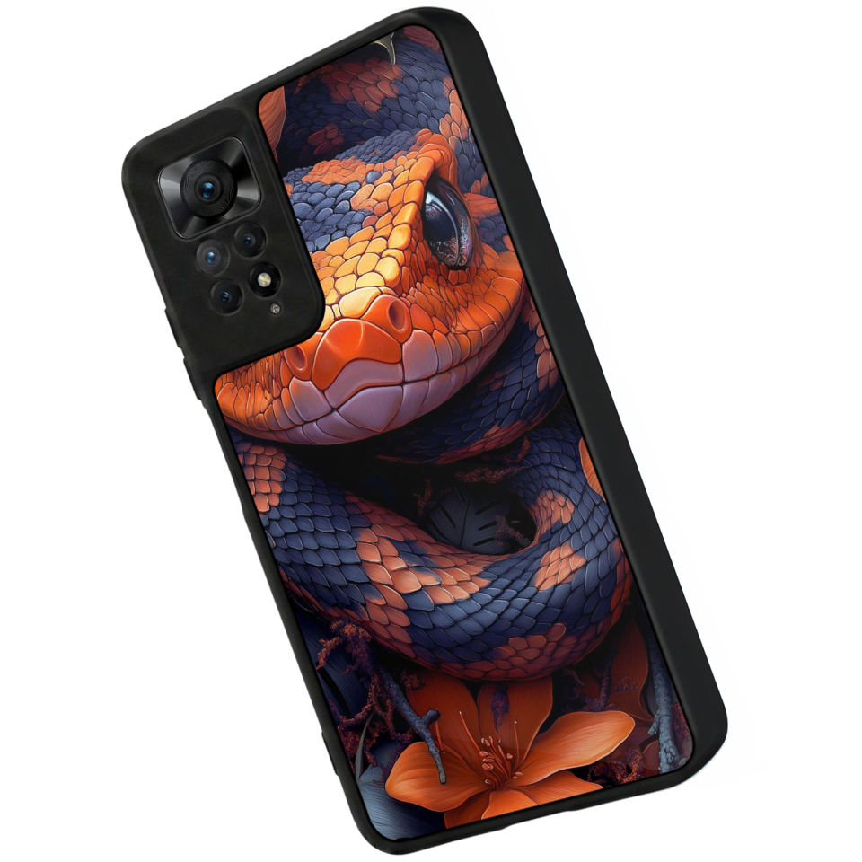 Xiaomi Redmi Note 12 Pro Uyumlu Yılan Tasarımlı Glossy Premium Kılıf