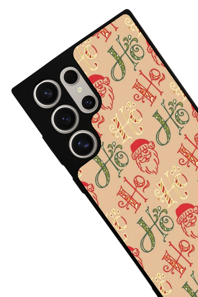 Samsung Galaxy S22 Ultra Uyumlu Yilbasi Christmas Tasarımlı Glossy Premium Kılıf