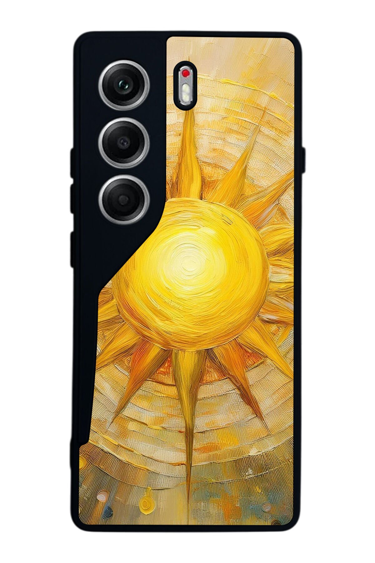 Tecno Camon 40 Uyumlu Güneş Tasarımlı Glossy Premium Kılıf