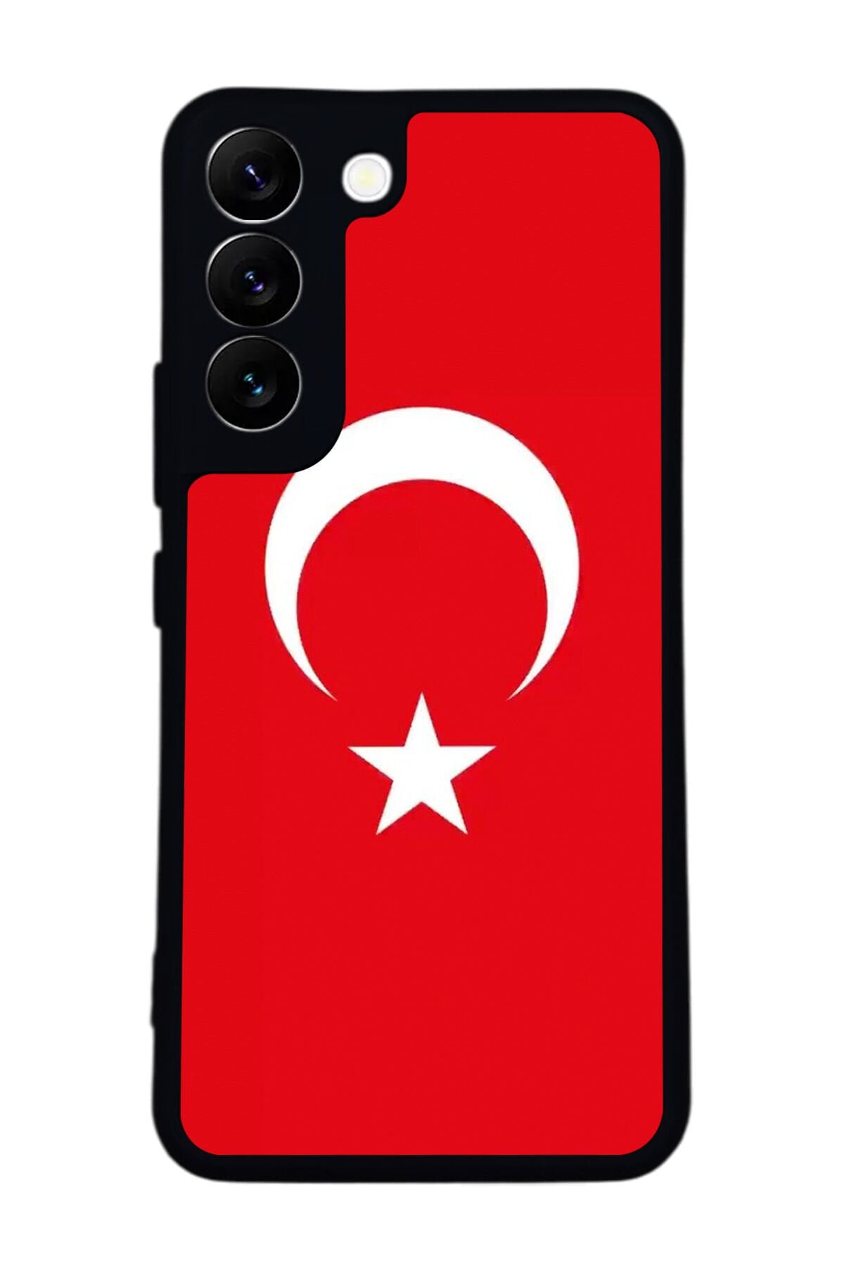 Samsung Galaxy S22 Uyumlu Türk Bayragi Tasarımlı Glossy Premium Kılıf