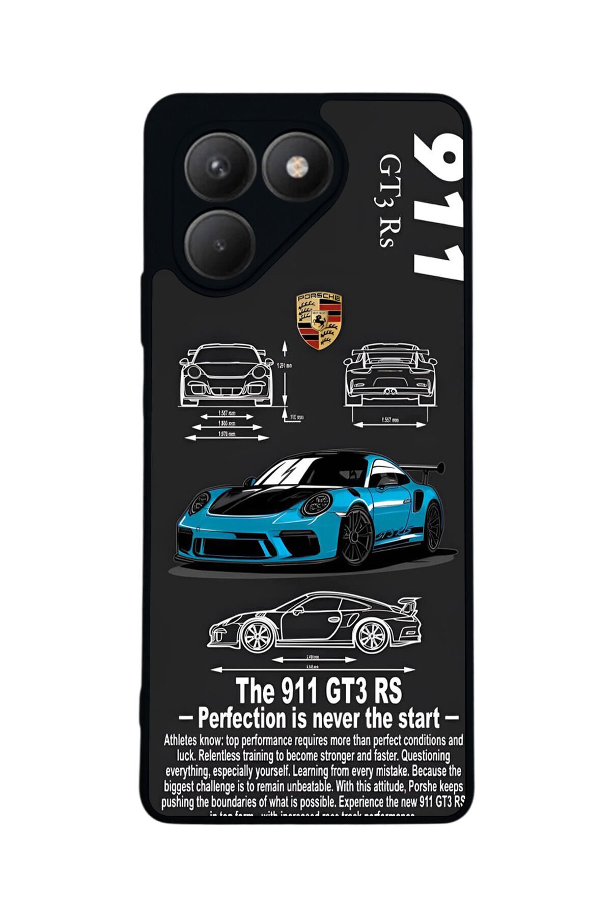 Tecno Pova 7 Mat Uyumlu Siyah Kılıf – Yumuşak Silikon, Koruyucu, Şok Emici Kapak