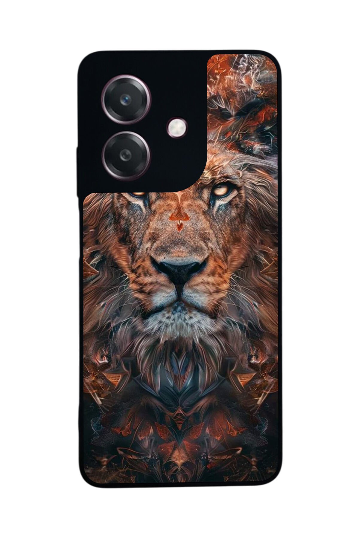 Oppo A3 5G Uyumlu Aslan Tasarımlı Glossy Premium Kılıf