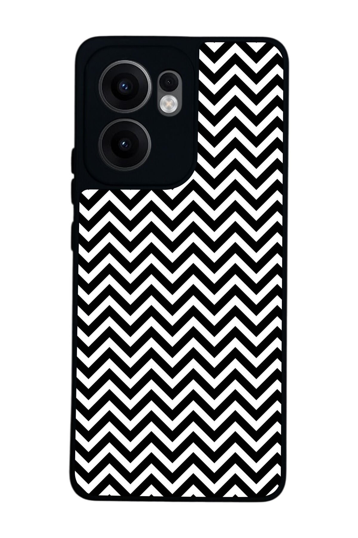 Oppo Reno 13F Uyumlu Çizgi Sanatı Tasarımlı Glossy Premium Kılıf