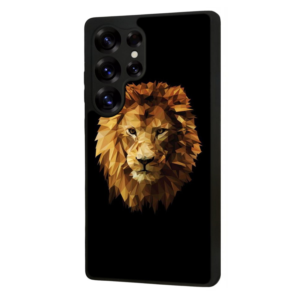 Samsung Galaxy S25 Ultra Uyumlu Aslan Tasarımlı Glossy Premium Kılıf